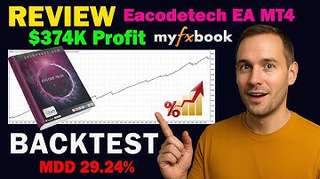 Eacodetech EA MT4 Review Signal MyFxBook and Backtest Performance $374K profit | EcomForex