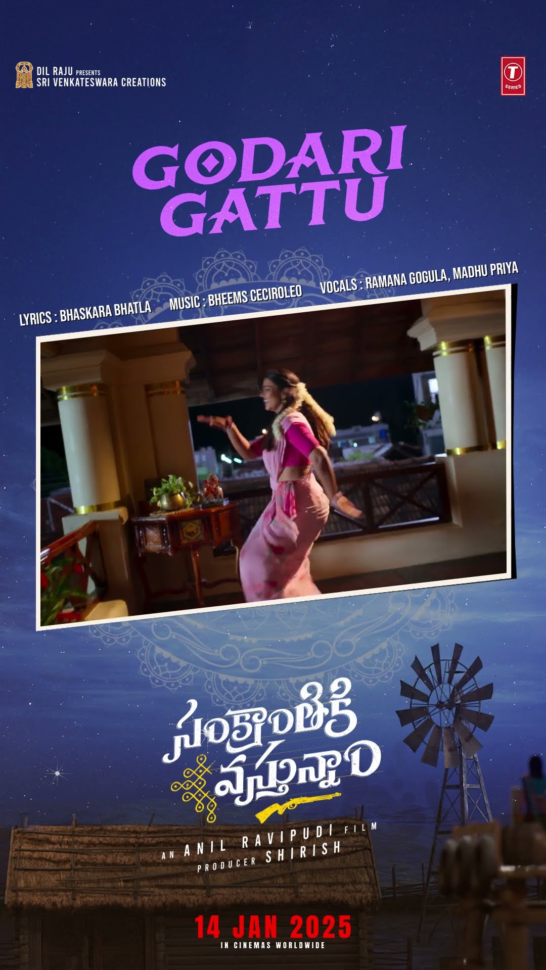 #GodariGattu #Meenu from #SankranthikiVasthunam continues to receive massive ? from the audience ??