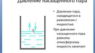 Давление насыщенных паров видео