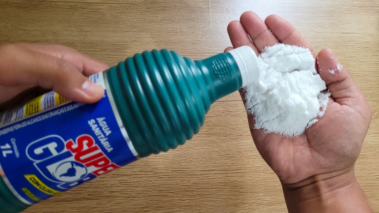 É só misturar ÁGUA SANITÁRIA com SAL e não precisa mais comprar no mercado