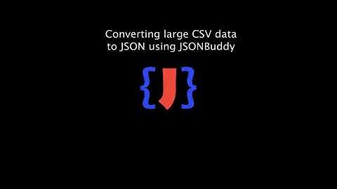 Convert CSV data to JSON