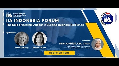 The Role of Internal Auditor in Building Business Resilience