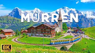 Mürren 8K | Lauterbrunnen Cliffs, Alpine Meadows & Majestic Alps