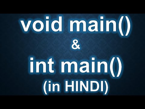 Difference Between void main() & int main() in C Language in Hindi with Proper Presentation