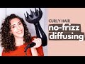 Diffuse Curly Hair With No Frizz | My Diffusing Routine