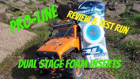Pro-Line Dual Stage 1.9 Foam inserts - Review & Test run #radiocontrol #rcoffoad #rccrawler