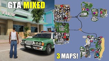 All Three GTA Maps in One Game   GTA Mixed Mod SA DirectX 3 0