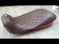 Сидение с ромбами. Перетяжка. Seat with rhombuses. Padding.