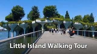 [4K] Walking Tour of Little Island NYC, Floating Park Oasis on the Hudson River, New York