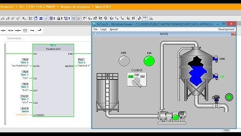TIA Portal  Programación en SCL y SCADA INTOUCH [simulación de llenado Automático]