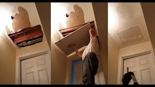 Repair water damaged ceiling
