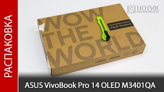 Распаковка ноутбука ASUS VivoBook Pro 14 OLED M3401QA