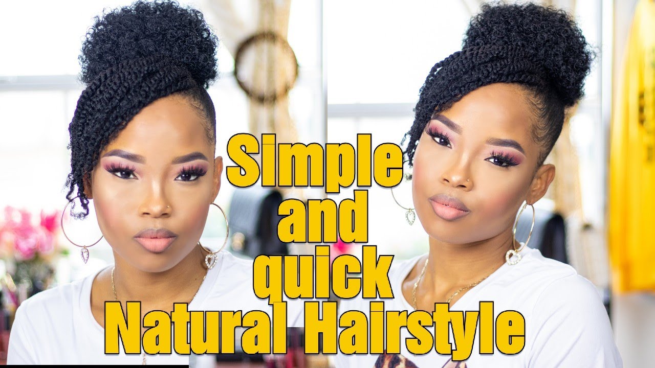 Afro puff  quick hairstyle for black women  Afroculturenet