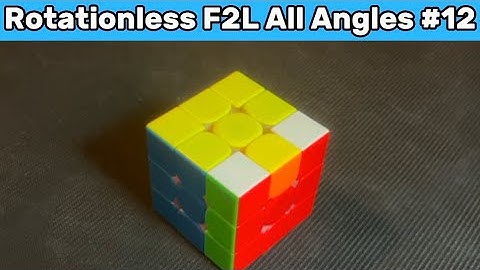 How To Solve This F2L Case Rotationless From All Angles (#12) #f2ltips