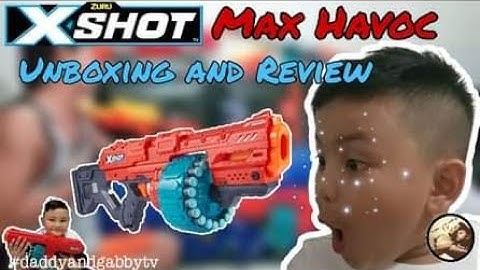Zuru X-Shot Max Havoc ( Unboxing and Review) | Daddy and Gabby TV