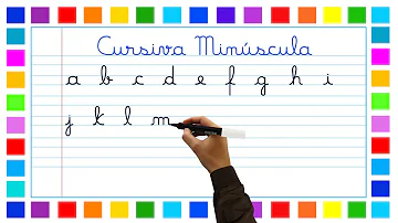 O que é o alfabeto com letras cursivas?