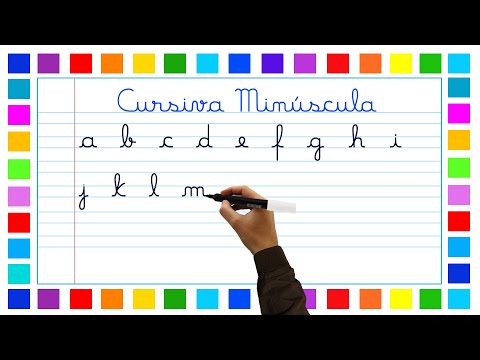 Vídeo: Como faço para escrever uma letra cursiva?