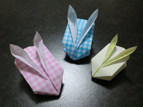 折り紙 風船うさぎの折り方 How To Origami Husen Usagi Balloon Rabbit Youtube