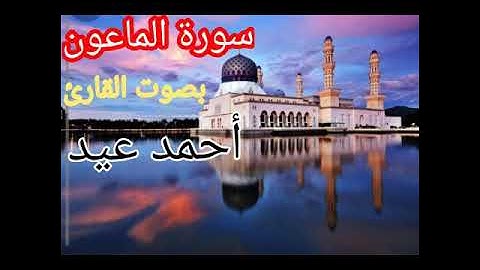 تلاوة هادئة للقارئ أحمد عيد سورة الماعون