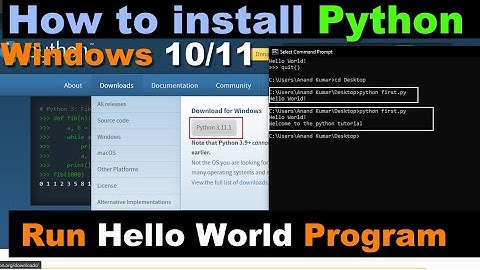 How to install python 3.11.1 on windows 10/11 | Setup python on windows 10 64bit