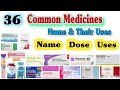 Common medicines for general medical practice  medicine name and uses