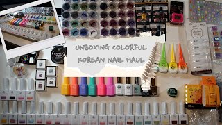 Unboxing Korean Nail Haul - $1000  Haul [Jin B] [Tiny Korea] [D Gel] [Fiote]