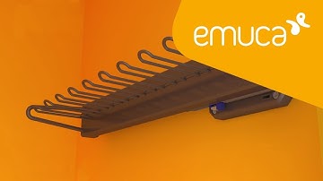 How to install an extractable tie rack in your wardrobe - Emuca