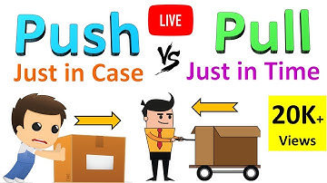 Lean Pull vs Push | Just in case Vs Just in time | Traditional Manufacturing Vs Lean Manufacturing
