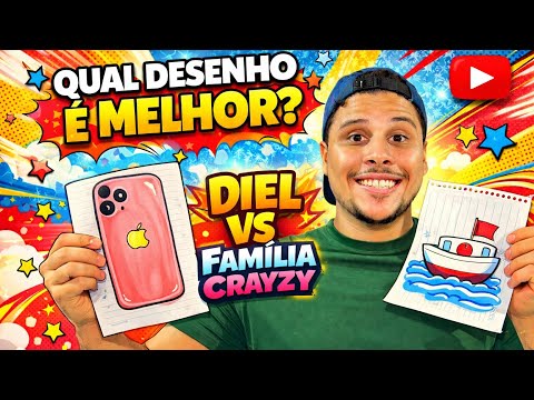 O MELHOR DESENHO GANHA UMA PRENDA. FAMÍLIA DO LUCR4ZY VS DIEL NA ÁREA!