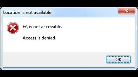 How to Fix access is denied in windows 8.1