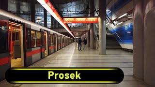 Metro Station Prosek - Prague 🇨🇿 - Walkthrough 🚶