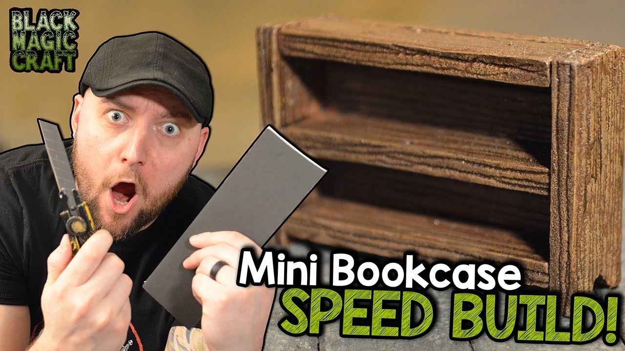 Miniature Bookcases For Dandd Tutorial Black Magic Craft Episode 066