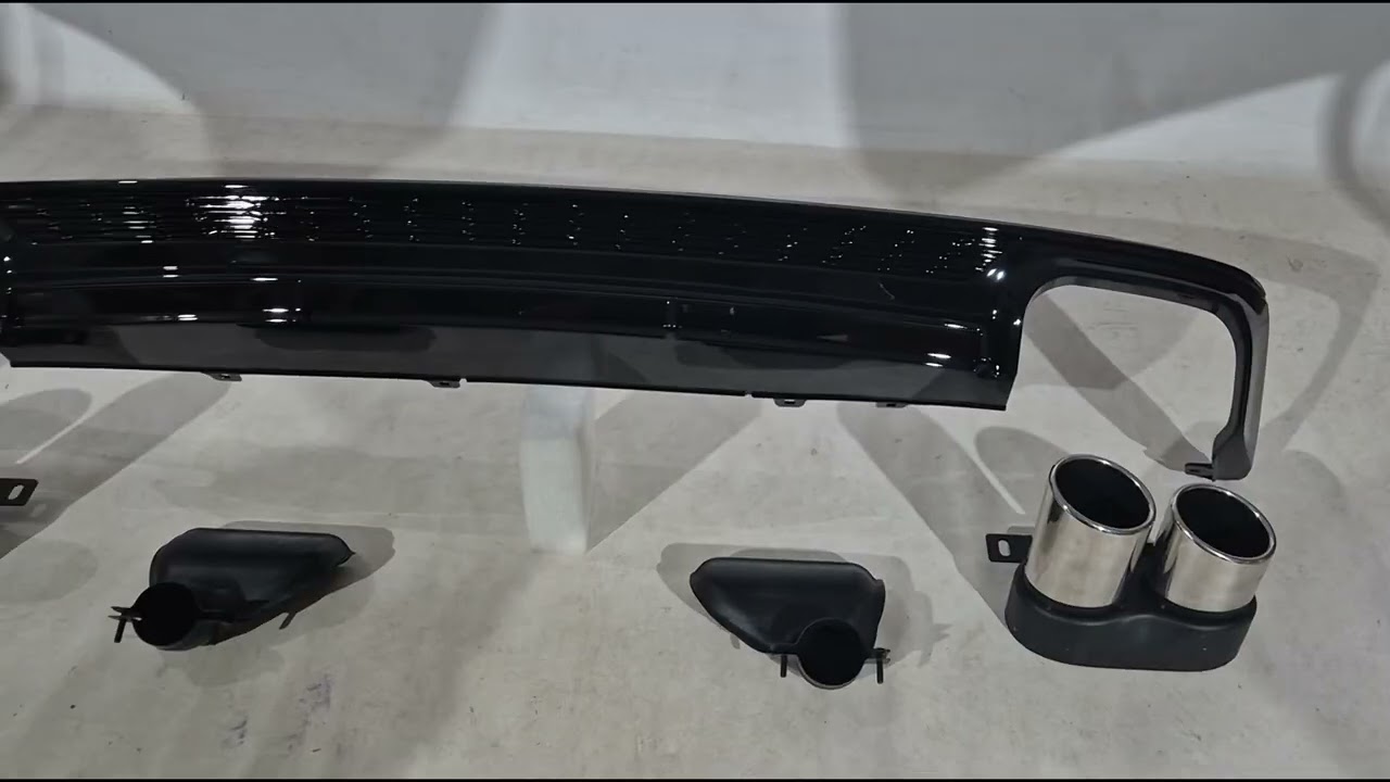 Задний диффузор с насадками S-Style (для Base) 🚀 для Audi A6 C8 Задний диффузор с насадками S-Style (для Base) 🚀 для Audi A6 C8