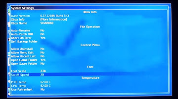 Modded Original xbox settings!
