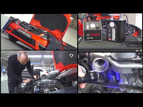 Mercedes-Benz - How to perform intake leak test with UltraTrace UV (Shown on M156 Engine)