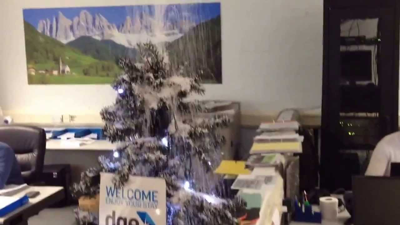 The office Christmas tree YouTube