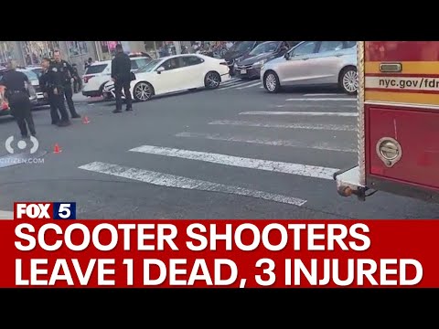 NYC drive-by: Shooters on scooters leave 1 dead, 3 injured