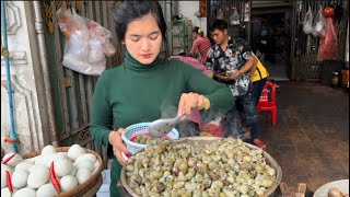 Why snails, quail eggs, periwinkle and crabs are so delicious | Cambodian Street Food| Street Food