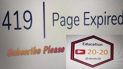 How to fix Laravel 419 error||419 Page Expired | Laravel ||419#PageExpired|| Bangla Tuitorial ||csrf