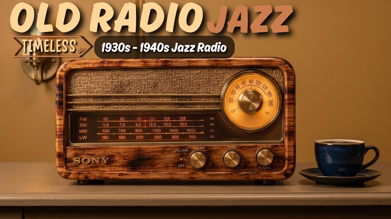 Old Radio Jazz ๐ป Timeless 1930s 1940s Vintage Swing Jazz โ Cozy Evening Jazz for Relaxation & Sleep