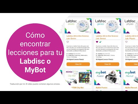 MyStemKits | Cómo encontrar planes de lecciones de MyBot, Labdisc y Xploris