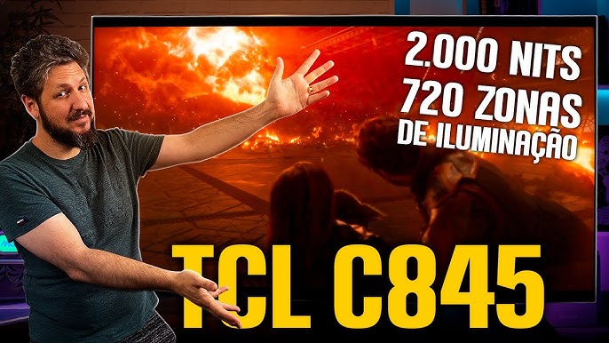 Smart TV TCL C845: a melhor Mini LED gamer com brilho alto e taxa de 144 Hz