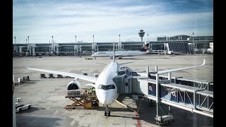 Lufthansa Airbus A350 / Munich to Charlotte Flight / 4K Video