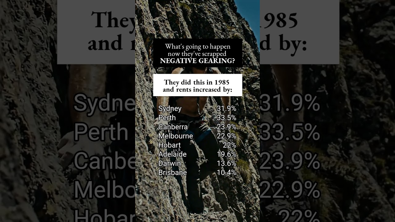 They scrapped Negative Gearing... Now what?