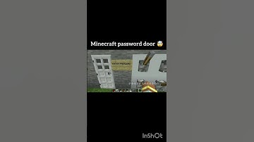 Minecraft password door 🤯 #shorts #minecraft #marriageproposals