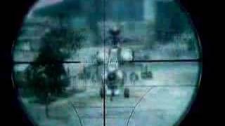 Call of Duty 4 Gameplay- Barrett .50