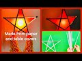 Made from Paper | Star Lantern | Parol With Light | Made From Paper and Table Cover