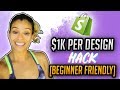 Shopify Print On Demand For Beginners - $1k Per Day Design HACK