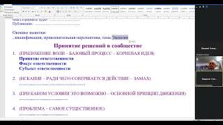 2024.05.28 НИР ОНГ Постоянно действующая творческая конференция / Принятие решений - выход на тему