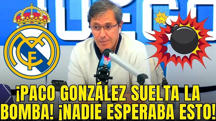 PACO GONZÁLEZ DROPS THE BOMBSHELL! NO ONE EXPECTED THIS! REAL MADRID NEWS TODAY